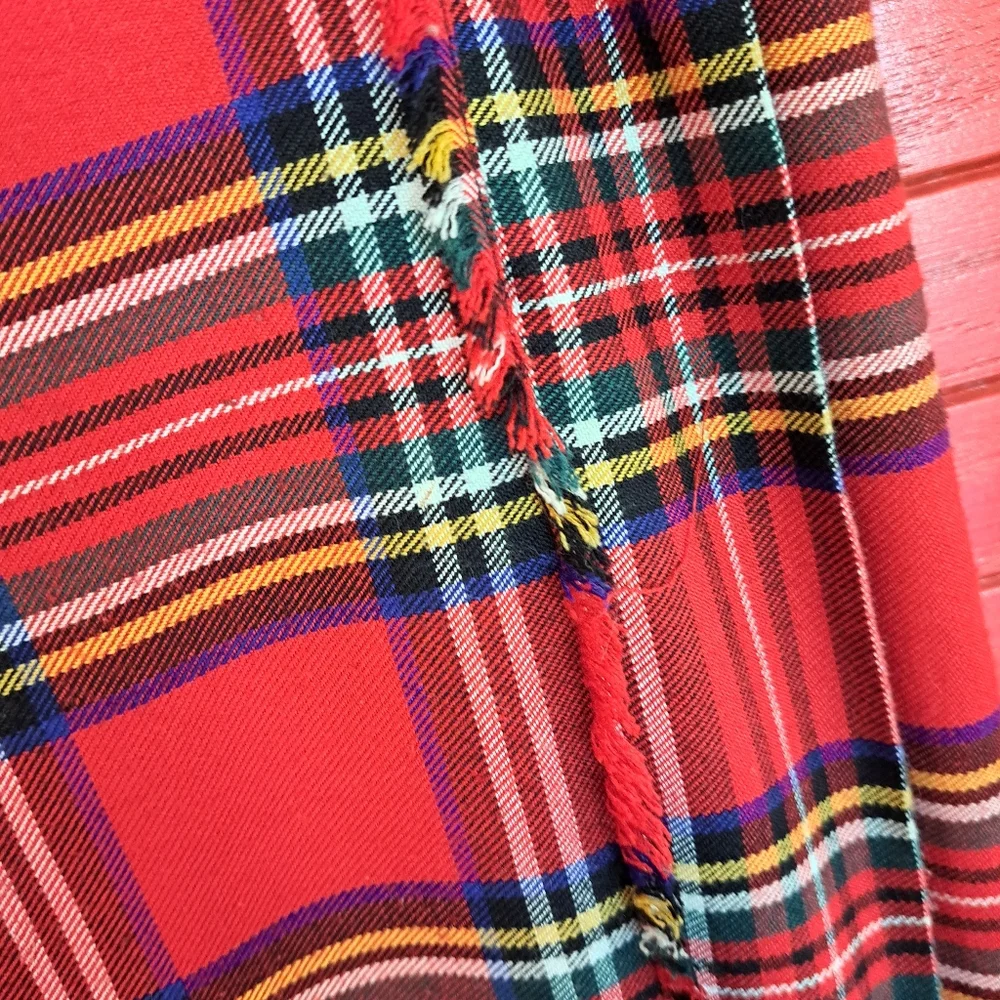 Highland Kilts Scotland Red Plaid Sz 10 Midi Skirt